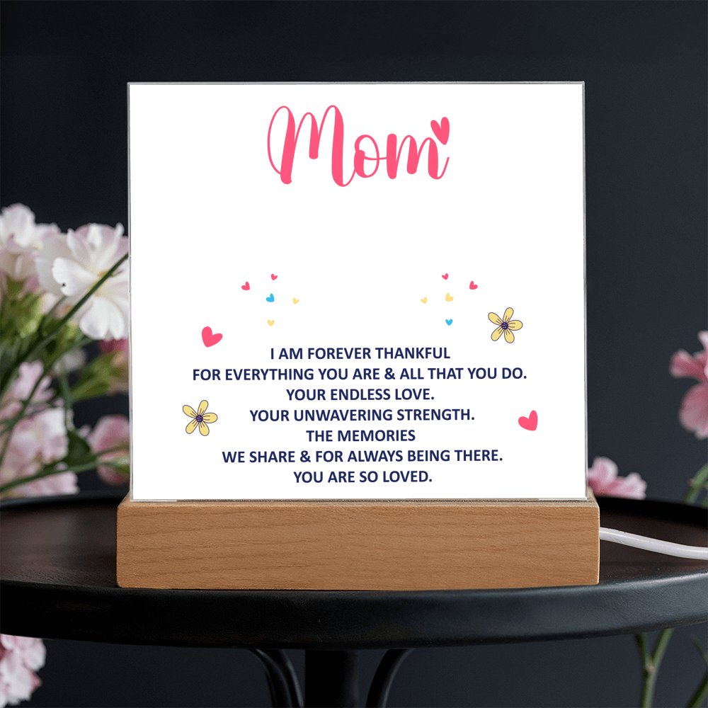 Keepsake Acrylic Bundle - Mom, I am forever thankful