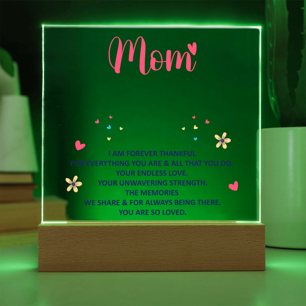 Keepsake Acrylic Bundle - Mom, I am forever thankful