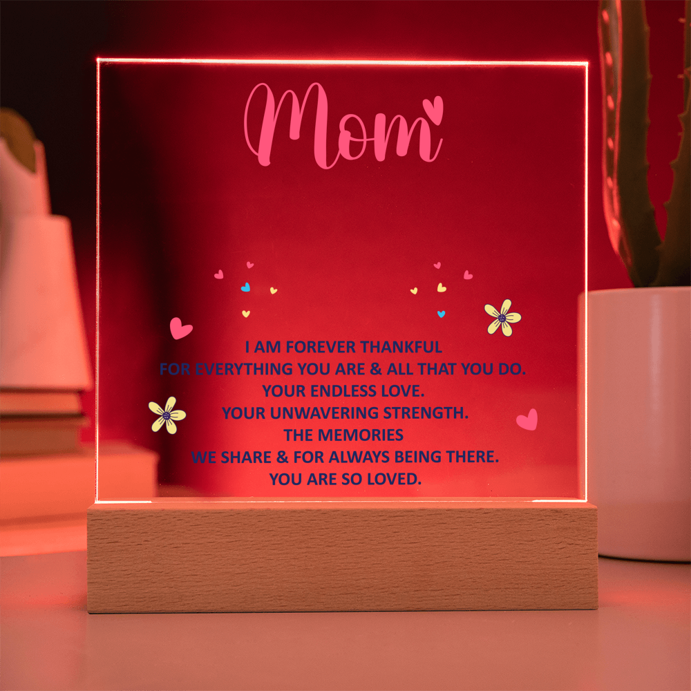 Keepsake Acrylic Bundle - Mom, I am forever thankful