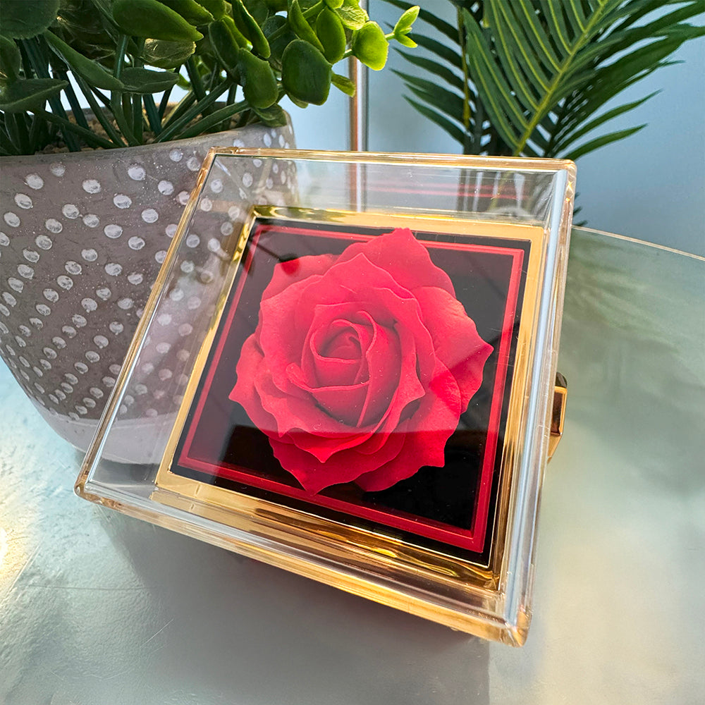 Gift for Mom Love Knot Necklace – Rose Gift Box Set